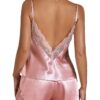 主图-06 Women's Sexy Satin Camisole Nightgown - Silk Lingerie Pajamas, Minimalist Sleep Dress